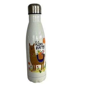 NATURAL LIFE Llama 17oz Stainless Steel Insulated Bottle NEW